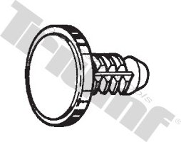 Zatláčacia klipsa 6,5 x 19,5 mm