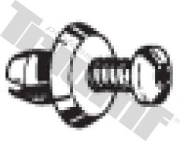 Klipsa so závrtnou skrutkou 6,5 x 8,5 mm