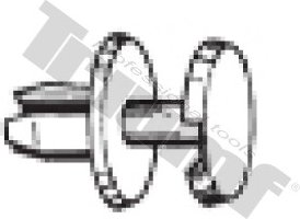 Klipsa so roztláčacím driekom 6,0 x 10,5 mm