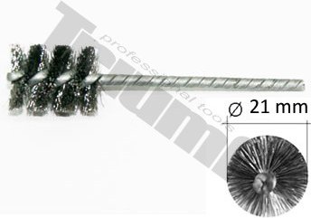 Čistiaca kefka  na skrútenej stopke, štandardná tvrdosť. Ø 21,0 mm