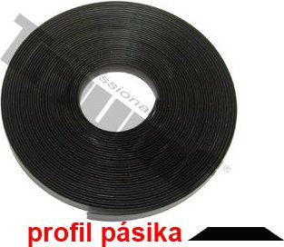 PP pásik 11,0 mm široký čierny, celkom 9 m