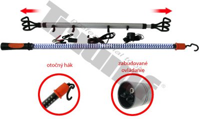 Profi LED svietidlo s držiakom pod kapotu, 12 V / 230 V