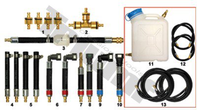 Sada prepojovacích palivových adaptérov OE 8,00 / OE 10,00 mm, 21 - dielna