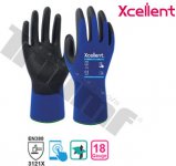 Rukavica pracovná xcellent, 18-001, nylon, polyuretan X-wet 10 / XL