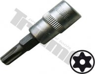 Bit Torx vŕtaný v 3/8" hlavici T 27