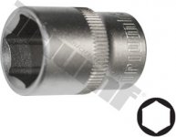 Hlavica 3/8" vstup, 6 - hranná 6 mm