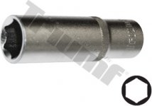 Predĺžená hlavica 3/8" vstup, 6 - hranná 6 mm