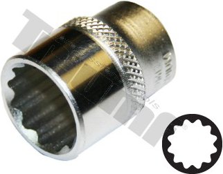 Hlavica 3/8" vstup, 12 - hranná 7 mm