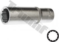 Predĺžená hlavica 3/8" vstup, 12 - hranná 6 mm