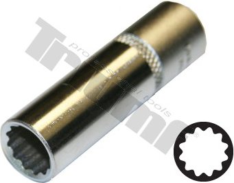 Predĺžená hlavica 3/8" vstup, 12 - hranná 7 mm