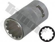 Hlavica 1/2" vstup, univerzálny profil  9 mm