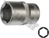 Hlavica 1/2" vstup, 6-hranná 10 mm