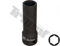 Hlavica kovaná 1/2" profil 6-hr. 17mm, dĺžka 80mm, tenkostenná