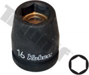 kovaná 1/2" hlavica, 6 hran s magnetom, 16 mm