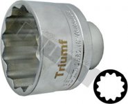 Hlavica 3/4" vstup, 12 - hranná, 56 mm 65 mm