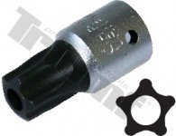 Nadstavec 1/4", 5 - hranný Torx, vŕtaný TS30