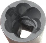 Hlavica  na poškodené skrutky  3/8" vstup 19 mm