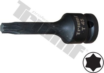 Hlavica torx kovaná, 1/2" vstup T45