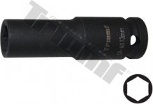 Hlavica kovaná 6 - hranná 1/2" vstup, predĺžená 13 mm