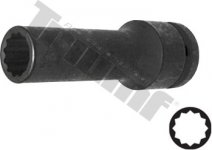 Hlavica kovaná 12 - hranná 3/4" vstup, predĺžená 17 mm
