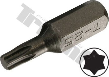 Bit Torx nevŕtaný, 8 mm (5/16") driek, dĺžka 30 mm T30