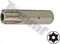 Bit Torx vŕtaný, 8 mm (5/16") driek, dĺžka 30 mm T60