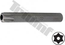 Bit Torx vŕtaný, 10 mm driek, dĺžka 75 mm T25