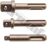 sada ADAPTÉRov , VÝSTUP 1/4“- 3/8” - 1/2”, SDS upnutie, 3 - dielna