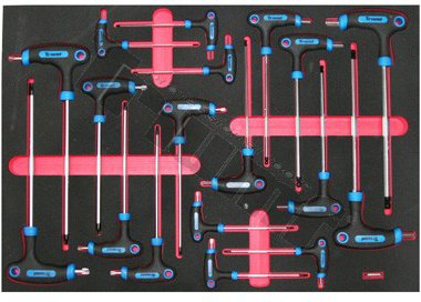 Modul T-kľúčov TORX, INBUS, 18 dielov