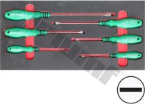 Modul skrutkovačov Beargrip séria 727 PL, zelené, 6 dielny