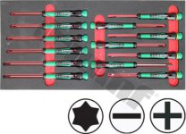 Modul micro skrutkovačov Beargrip PL+PH+Torx, 13 dielny