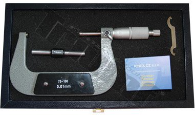Strmeňový mikrometer 75-100 mm, 0,01, DIN 863