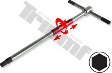 Kľúč “T“ inbus, rýchloskrutkovací driek, Crv materiál 5 x 180 mm