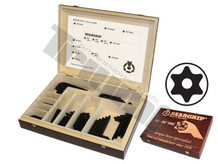 Drevená prezentačná kazeta TORX vŕtaných "L" kľúčov, 320 ks